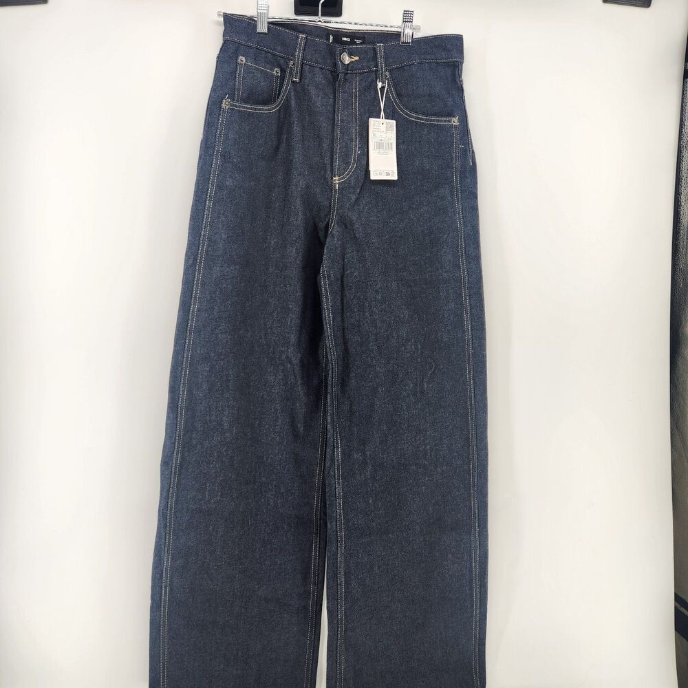 Mango Women's Size 4 Balloon Mid‎ Waist Loose Fit Full-Lengt Jeans NWT